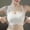 White, variant on Full Coverage Wireless Bra Seamless Supportive Design with Front Closure and Wide Band for Everyday Comfort and Versatility in T Shirt Wardrobe