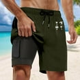 thumbnail image 2 of Kcolen Mens Swim Trunks 5 Inch Inseam Elastic Waist Drawstring Men's Board Shorts Comfy Swimwear Mens Swim Trunks Beach Summer Oversized Swimming Shorts for Men, 2 of 4