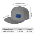thumbnail image 2 of DouZhe Flat Brim Cap Snapback Hat, Nevada State Flag Prints Adjustable Gray Adult Baseball Cap, 2 of 6