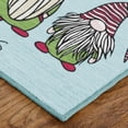 thumbnail image 2 of Mohawk Home Prismatic Christmas Gnomes Light Blue Contemporary Theme Christmas Precision Printed Scatter, 1'6"x2'6", Blue, 2 of 6