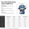 thumbnail image 5 of Goofa Great White Shark Printed Men's Casual Short-sleeved Shirt,Lightweight Breathable Button-down,Summer Casual men's top,Versatile Fashion shirt-Large, 5 of 7
