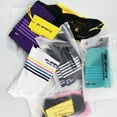 thumbnail image 2 of Chaussettes de Vélo pour Hommes et Femmes à Empiècements, Imprimé à Rayures, Respirantes, Antidérapantes, Extensibles, Douces, pour Bicyclette, Course, Randonnée, Cyclisme, 2 of 7