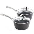 thumbnail image 3 of Kenmore Elite 10 Piece Aluminum Diamond-Infused Ceramic Nonstick Cookware Set in Blue, 3 of 5