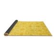 thumbnail image 2 of Ahgly Company Indoor Round Oriental Yellow Modern Area Rugs, 5' Round, 2 of 4