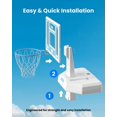 thumbnail image 3 of Canasta de baloncesto para piscina IGL DunkSplash Elite con tablero de 32 cm, 3 of 7