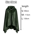 thumbnail image 3 of HNMKIU Dress Shawl Wrap Velvet Hooded Cape For Halloween Adult Kids Warm Cloak Wrap Blue,L, 3 of 4
