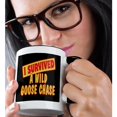 thumbnail image 2 of 3drose, I Survived a Wild Goose Chase Survial Pride and Humor Design, 11oz Two-tone Black Mug, 2 of 6