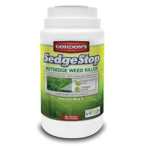 Gordon's Sedge Stop 8423152 2 LB Container of Nutsedge Lawn Weed Killer Granular Shaker Can