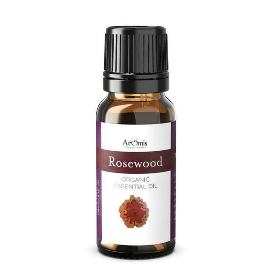 ArOmis Rosewood Essential Oil - 100% Pure and Organic - 10ml(.34 fl Oz) Undiluted, Premium, Oils Perfect for Aromatherapy Diffuser