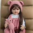 thumbnail image 1 of 22 Inch Simulation Doll Reborn Doll Baby Soft Rubber Princess Girl Toy 55cm Can Be, 1 of 4