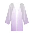 thumbnail image 4 of AherBiu Cardigan Léger pour Femmes Manches 3/4 en Lin Ouvert Automne Décontracté, 4 of 5