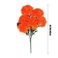 thumbnail image 3 of Hvmvliv Artificial Flowers Mother'S Day Carnation Simulation Bouquet Floral Arrangement Living Room Decoration Dining Table Decoration Fake Flowers Orange, 3 of 6