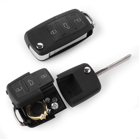 Fake Car Key Hidden Safe with Secret Compartment - Realistic Looking Key Fob to Store Jewelry or Valuables 2 pack