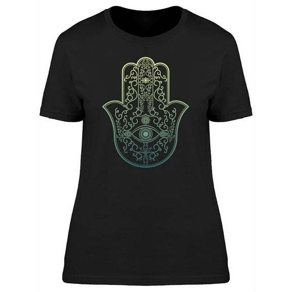 Hand Of Hamsa Gradient Outline Tee Women's -Image by Shutterstock