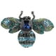 thumbnail image 1 of Broche Joyería Retro Forma De Abeja Aleación Atractivo Diamantes De Imitación Decorativos Pin Adorno Para Traje De Abrigo Azul, 1 of 10