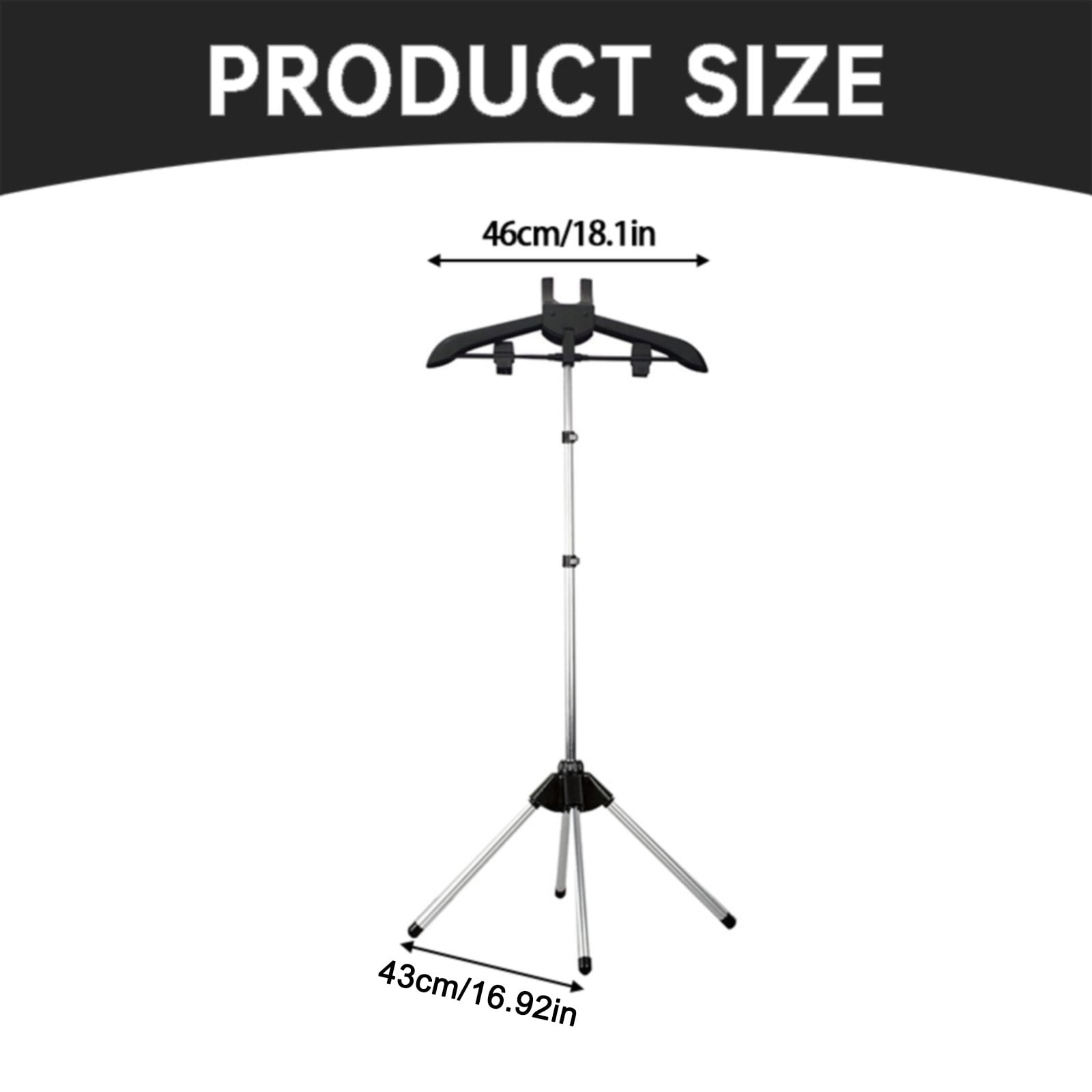 Ecohintz Steamer Stand for Clothes, Adjustable Steamer Stand - Foldable Telescopic Clothes Steamer Holder with Height Adjustment Foldable Telescopic Clothes Steamer Holder, Grey
