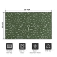 thumbnail image 5 of Math Equations Molecule Icons Green Pattern Door Rugs,Washable Non Slip Door Mats Indoor,Decorative Door Mats,Entry Mat Indoor for Entrance,Bedroom,Kitchen,Bathroom,17"x30", 5 of 6