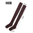 thumbnail image 6 of Deago Women Thigh High Socks Extra Long Over the Knee Socks Knit Warm Boot Stockings Leg Warmers (Gray), 6 of 8