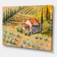 thumbnail image 4 of Little Farmhouse In Countryside 32 in x 16 in Painting Canvas Art Print, by Designart, 4 of 4