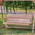 thumbnail image 2 of All Things Cedar PS60 Handcrafted Natural Cedar 5 Foot Wooden Porch Swing, 2 of 5