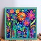 thumbnail image 2 of Hilo Algodón Ecológico Bordado Punto Cruz Flores 14CT 50x50cm, 2 of 9