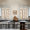 thumbnail image 4 of Mushroom (40) Kitchen Curtain Valance 3 Piece Home Curtains and Valance Set Curtain Sink Window Decor Window Treatment Tier 27.5x36 Length, 4 of 6