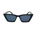 thumbnail image 4 of Empire Cove Square Cat Eye Sunglasses Trendy Retro Shades UV Protection Black, 4 of 5