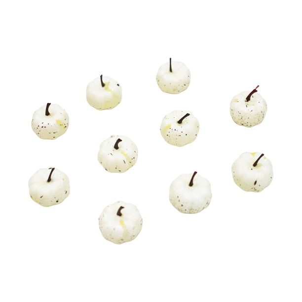 Juego de decoración de calabazas artificiales para decoración del hogar, artesanías de decoración realistas, decoración de otoño de calabaza falsa estilo D