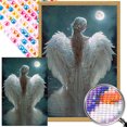 thumbnail image 1 of 5D DIY Taladro Parcial AB Diamante Pintura Ángel Niña 45x65cm, 1 of 9
