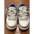 thumbnail image 5 of Ni - ke Ni - ke 136064 104 Jordan 3 Retro Blue White Mens 8.5 Hi Basketball Sneaker Shoes, 5 of 5