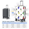 thumbnail image 2 of Luggage Cover Anti Scratch, Colorful Light Bulb Print Elastic Suitcase Protector Fits 18-32 Inch Luggage, 2 of 2