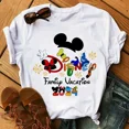 thumbnail image 3 of Camiseta de algodón para niños de Disney Trip 2024, camisetas divertidas de Mickey Minnie, camisetas de vacaciones en Disneyland para bebés, ropa para niños, 3 of 5