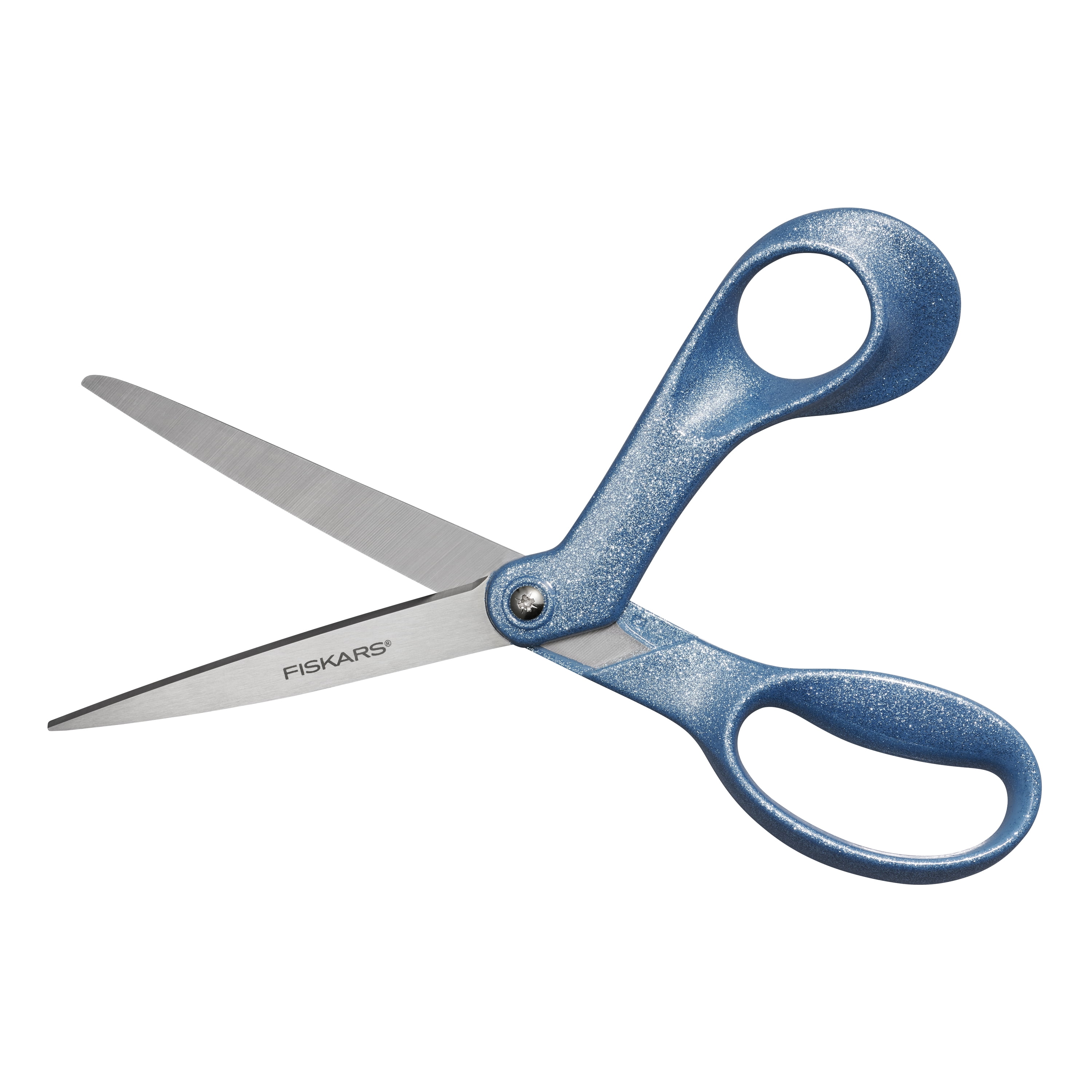 (3 pack) Fiskars 8" Fashion Glitter Explore Scissors, Digital Cloud, Light Blue