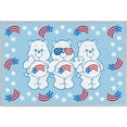 thumbnail image 2 of Well Woven Care Bears 3 Patriotic Bears 5' x 7' Bright Blue Area Rug, 2 of 6