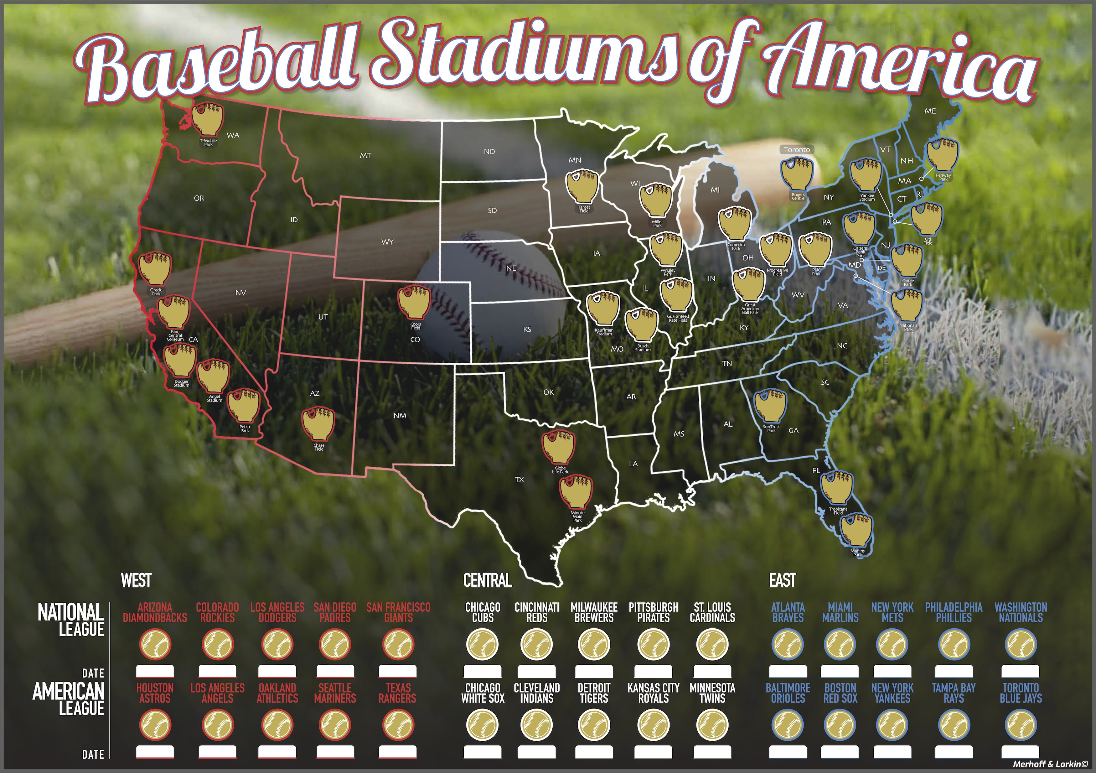 Mlb Baseball Stadiums Map mlb-baseball-stadiums-map