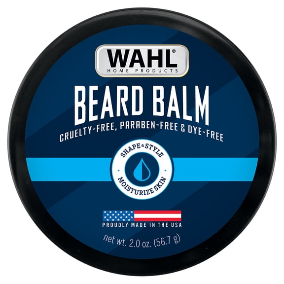 Wahl Beard Balm for Men - Leave in Conditioner Light Hold for All-Day Control – with Shea Butter, Aloe, Mango Seed Butter & Candelilla Wax, 2oz.- Model 3028690