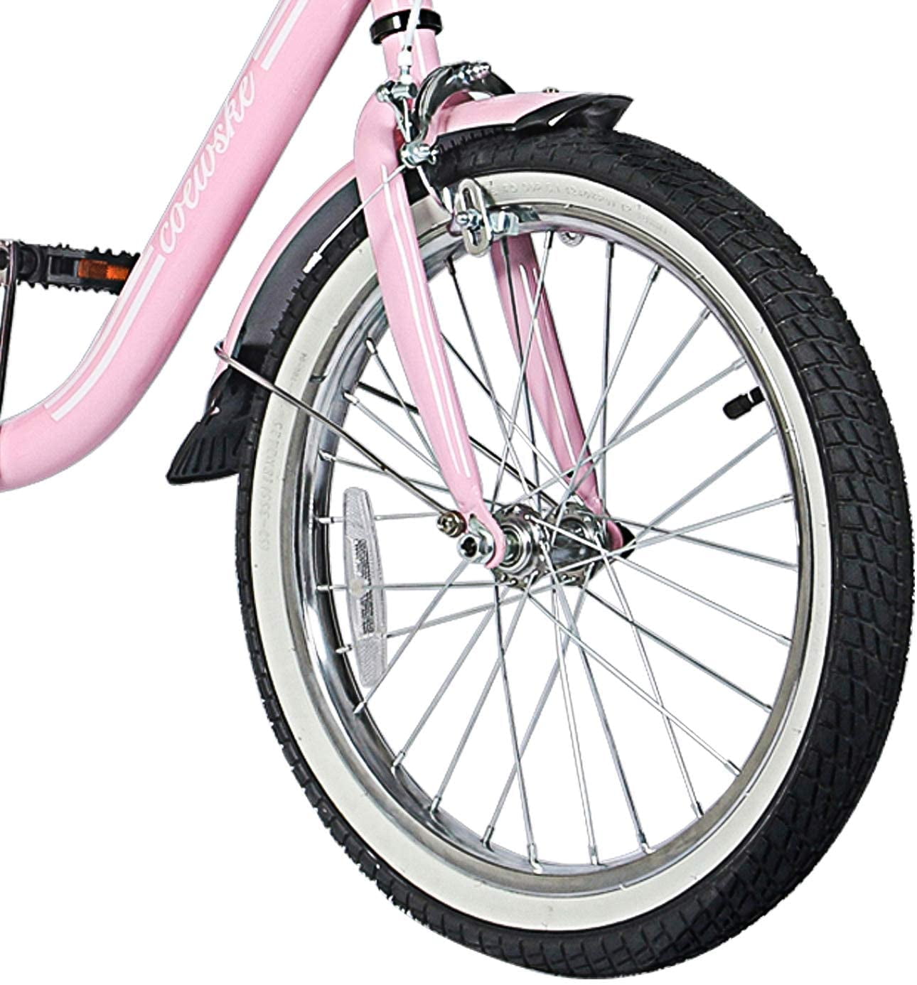 Coewske 18 inch Children s Bike with Training Wheels Pink for Boys and Girls Walmart