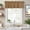 Brown, variant on Vintage Rattan Farmhouse Short Window Curtain Valances, Minimalist Abstract Wicker Texture Brown Rod Pocket Kitchen Valances for Living Room Bedroom Bathroom Cafe 54" x 18"