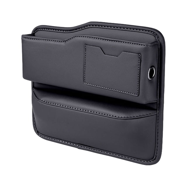 Pisexur Accesorios para coches, Electrónica para cochesCaja de almacenamiento con ranura para asiento de coche, caja de almacenamiento cosida, caja organizadora para asiento de coche, accesorios inte