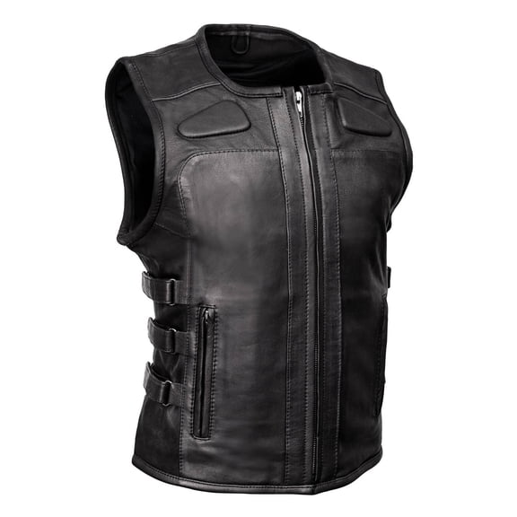 Milwaukee Motorcycle Clothing Co. Black Motorcycle Vest MMC40003 2X-Large