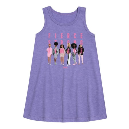 

Barbie - Fierce Strong Female - Power Pose - Toddler and Youth Girls A-line Dress