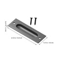 thumbnail image 4 of WHAMVOX 1Ensemble Poignée de Porte Cachée Noire avec Poignée Encastrée pour Portes d'Intérieur Durables, 4 of 7
