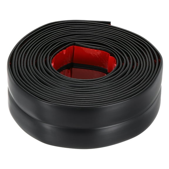 Uxcell Wall Corner Protectors, Self-Adhesive Furniture Edge Guard, Wall Molding Trim for Furniture Wall Corner Home Decor, Black 0.12"x1.6"x11 ft