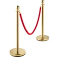 thumbnail image 5 of VEVOR Crowd Control Stanchion, Set of 4 Pieces Stanchion Set, Stanchion Set with 5 ft/1.5 m Red Velvet Rope, Crowd Control Barrier, 5 of 10