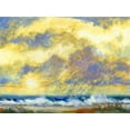 thumbnail image 2 of Thomas, H. 18x15 Gold Ornate Wood Framed with Double Matting Museum Art Print Titled - Beach View II, 2 of 4