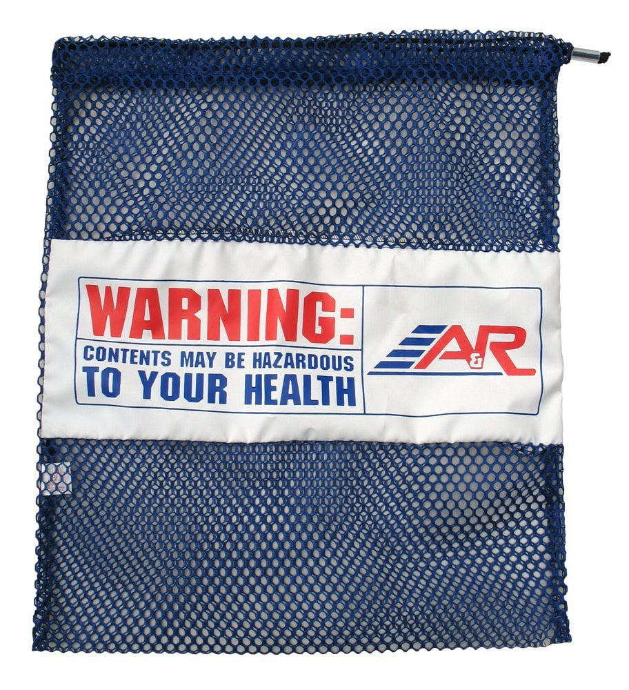 A&R Heavy Duty Pro Ice Hockey Mesh Laundry Bag Durable For Sports Gear