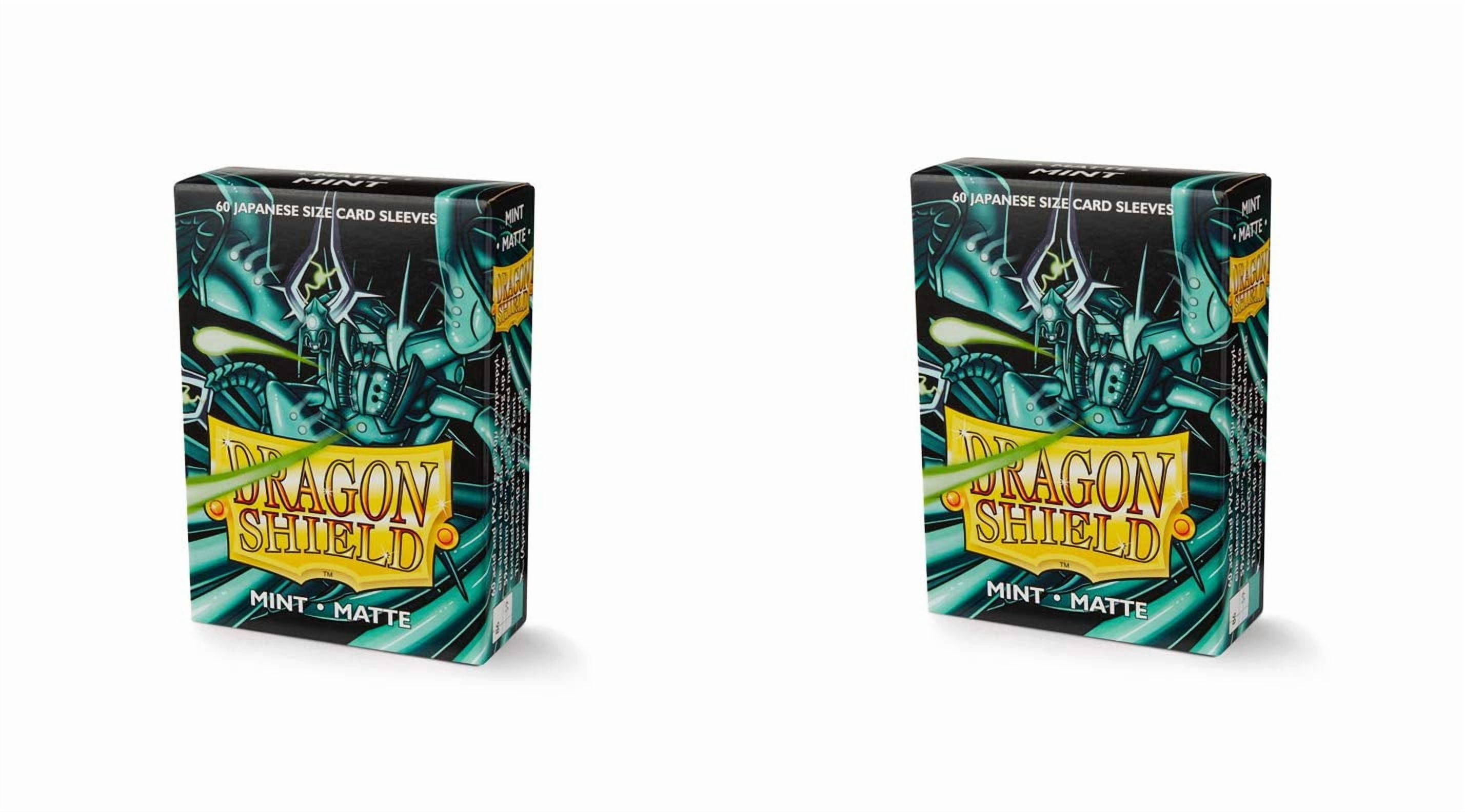 2 Packs Dragon Shield Matte Mini Japanese Mint 60 ct Card Sleeves Value Bundle!