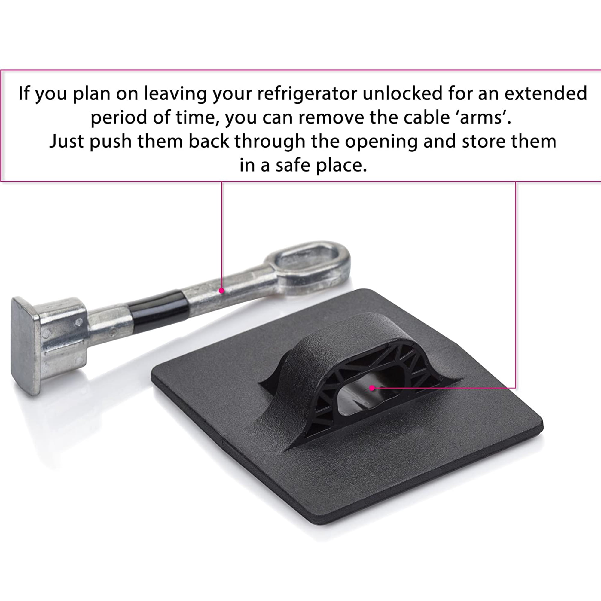 Computer Security Products Refrigerator Lock Fridge Freezer Security Black Combination Padlock