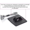 thumbnail image 5 of Computer Security Products Refrigerator Lock Fridge Freezer Security Black Combination Padlock, 5 of 7