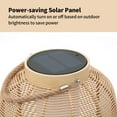 thumbnail image 2 of Outdoor Solar Lanterns Waterproof Rattan Lantern Hanging Solar Lights Decorative Light for Garden, 2 of 8